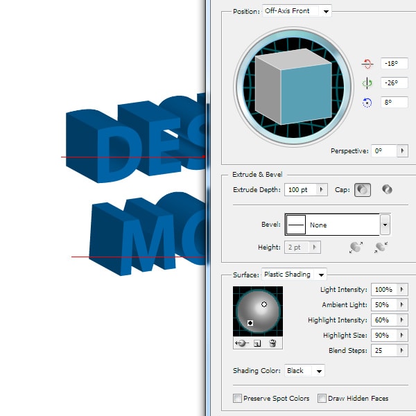 آموزش مدلسازی سه بعدی در ایلوستریتور